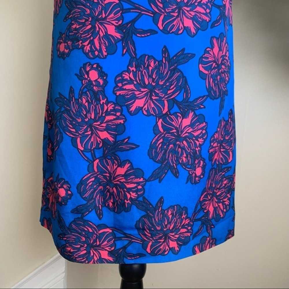 J. Crew Factory Floral Gallery Shift Dress Blue S… - image 10