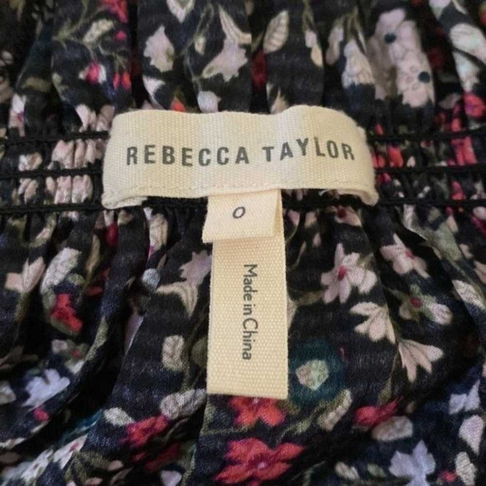 Rebecca Taylor Lyra Floral Hammered Silk Floral P… - image 7