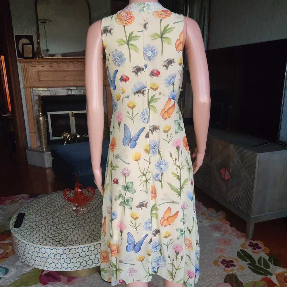 Anthropologie Pankaj & Nidhi Floral Insect Dress … - image 3