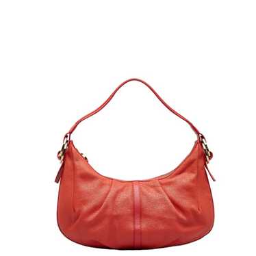 BVLGARI One Shoulder Bag Pink Leather Ladies - image 1