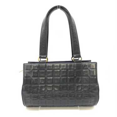 CHANEL Bag Chocolate Bar Handbag Black Coco Mark … - image 1