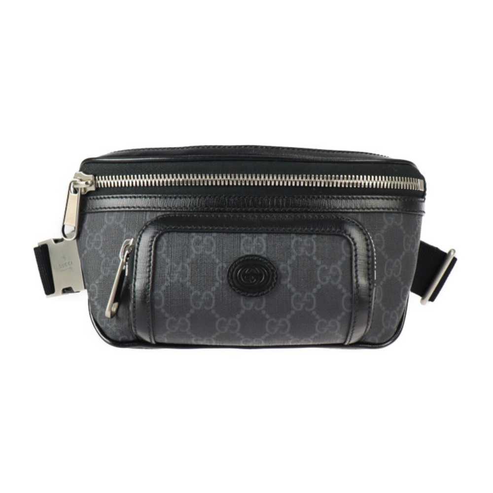 GUCCI Waist Bag 682933 GG Supreme Canvas Leather … - image 1
