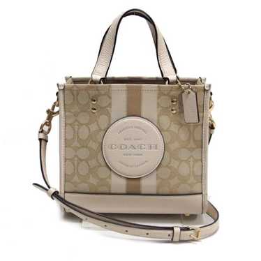 COACH Dempsey Tote 22 Bag Beige C8417 - image 1