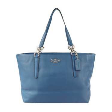 COACH Chicago Ellis tote bag 33961 leather blue g… - image 1