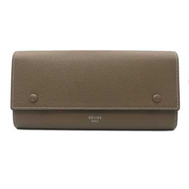 CELINE flap multi-function large long wallet leat… - image 1