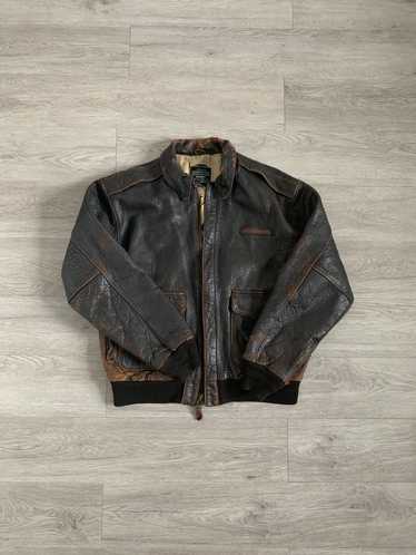 Avirex × Leather Jacket × Vintage Avirex leather j