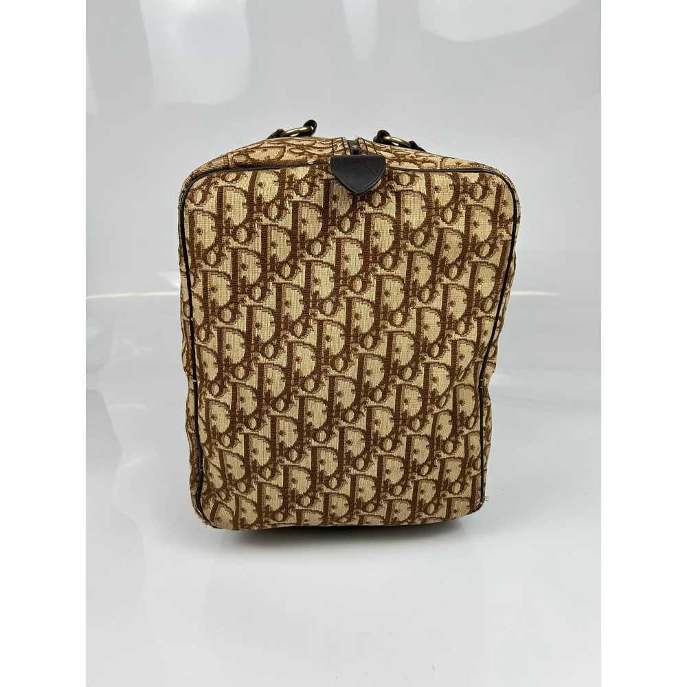 Dior Christian Trotter Monogram Brown Duffle Bag - image 6