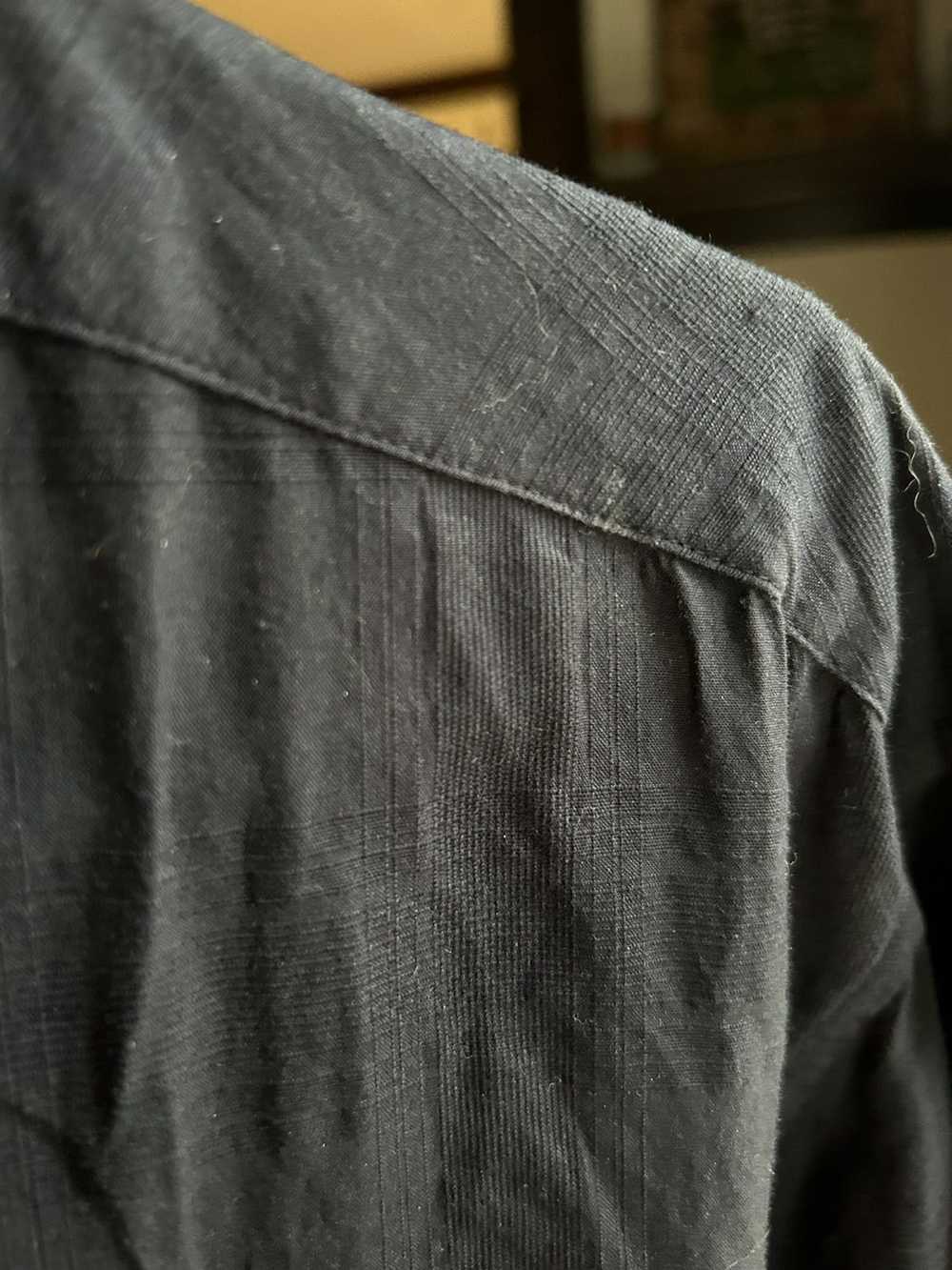 Sage De Cret Sage De Cret Banded Collar Shirt - image 2