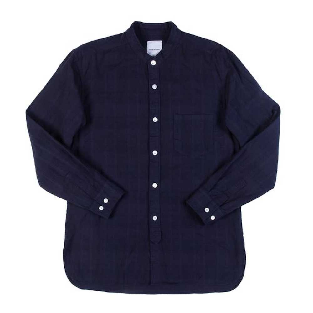 Sage De Cret Sage De Cret Banded Collar Shirt - image 3