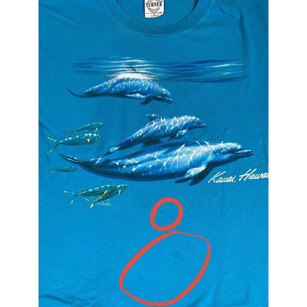 Vintage Vintage Kauai Hawaii Dolphin T-Shirt Size… - image 4