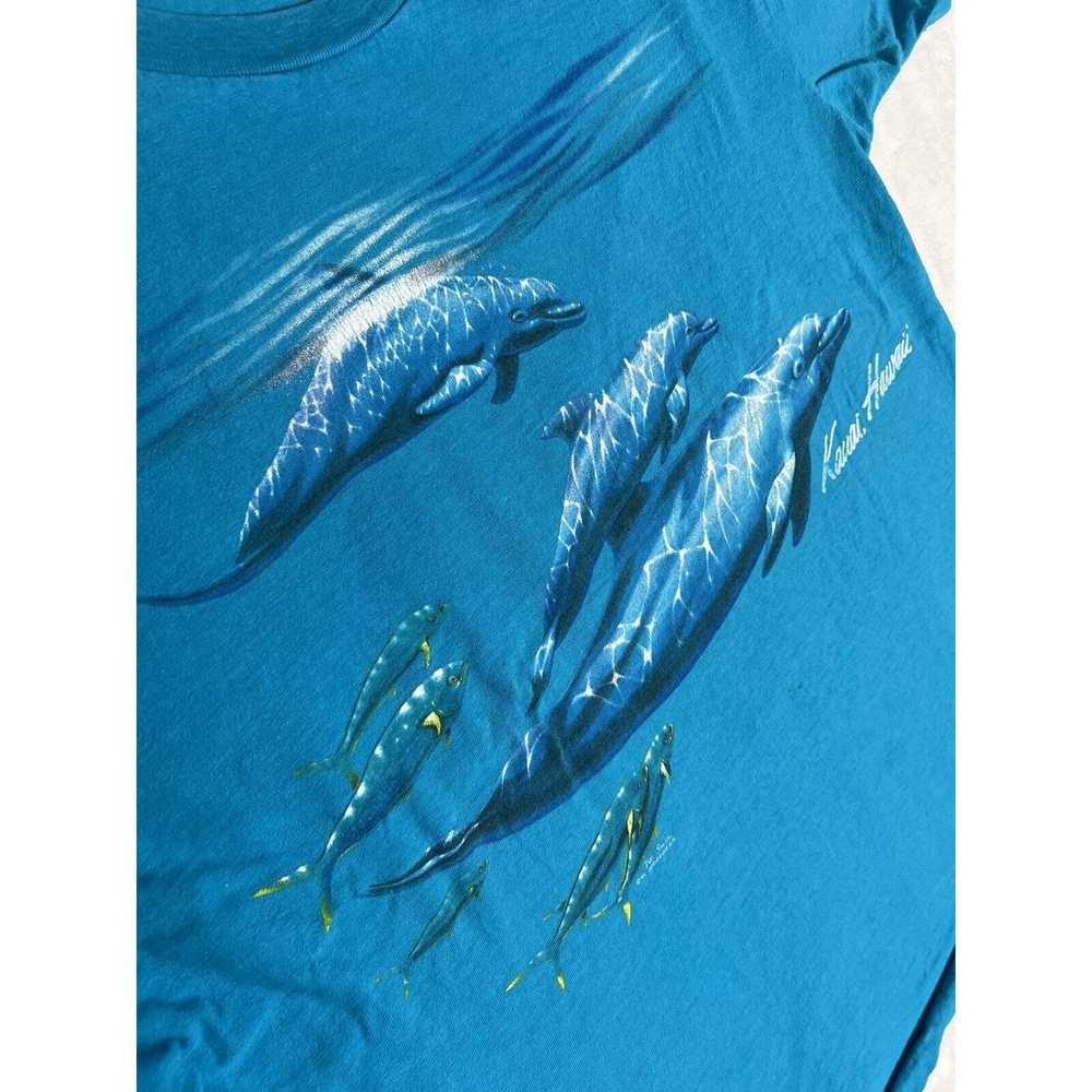 Vintage Vintage Kauai Hawaii Dolphin T-Shirt Size… - image 7