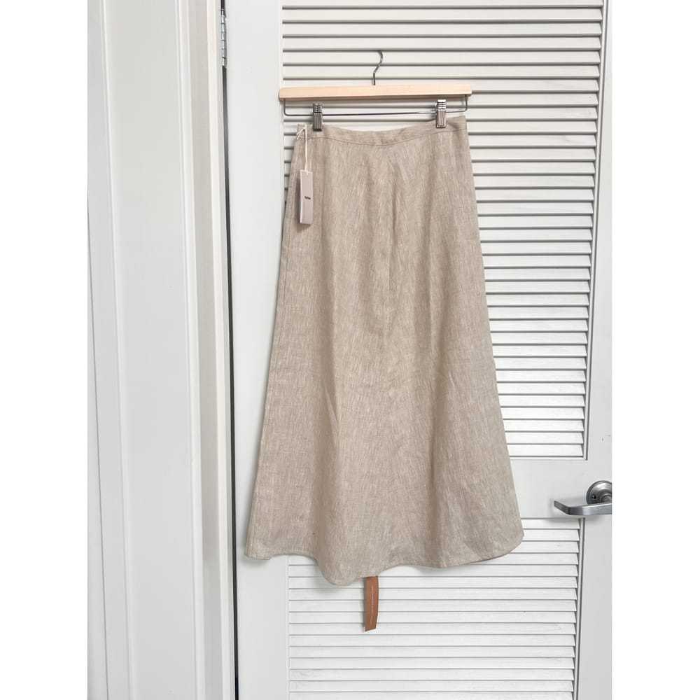 Reformation Linen mid-length skirt - image 2