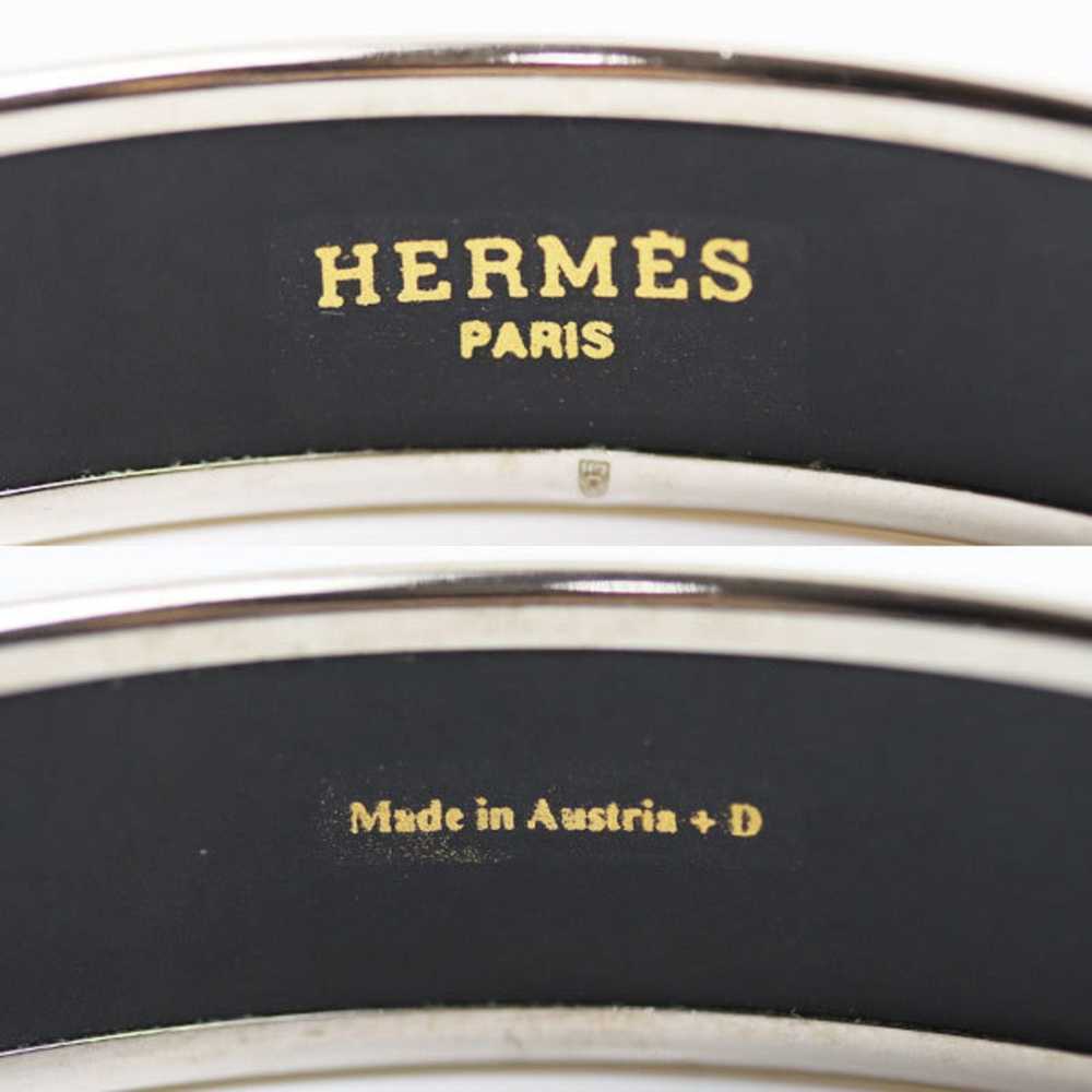 Hermes HERMES Bangle Enamel GM Bracelet Snowflake - image 3