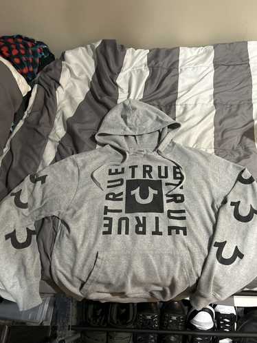 Gray true sale religion hoodie