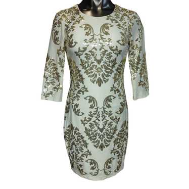 B darlin white and best sale gold dress