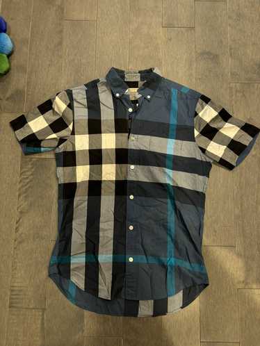 Burberry Burberry button up monogram small blue