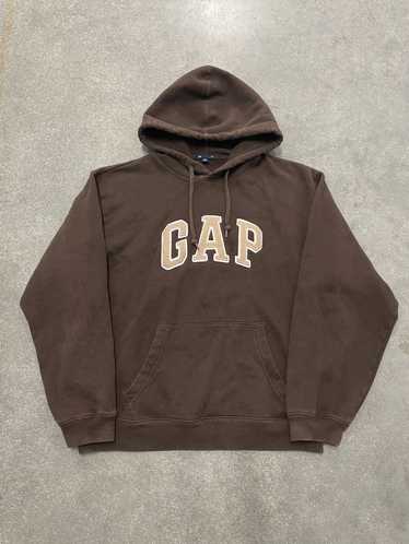 Gap × Vintage GAP Hoodie Brown Men S Boxy Arch Spe