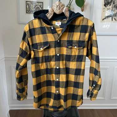 Levi's Levi’s Mustard Yellow Buffalo Plaid Button 