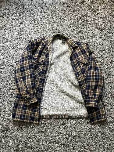 Vintage Vintage plaid Sherpa flannel