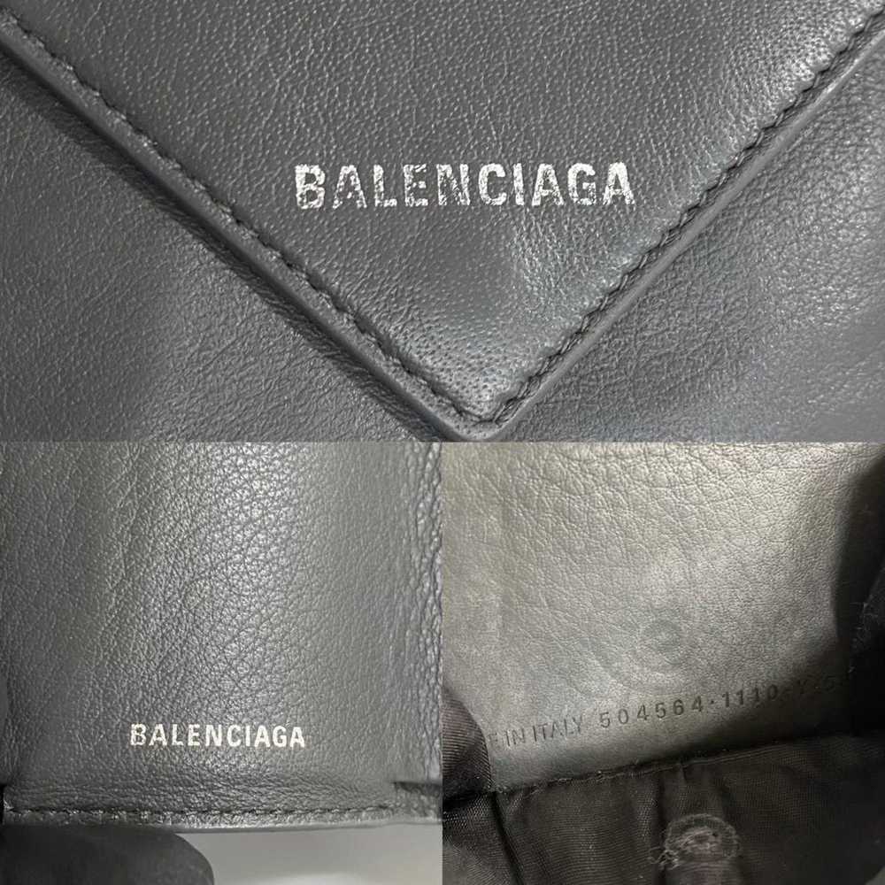 Balenciaga BALENCIAGA Logo Paper Mini Wallet Leat… - image 2
