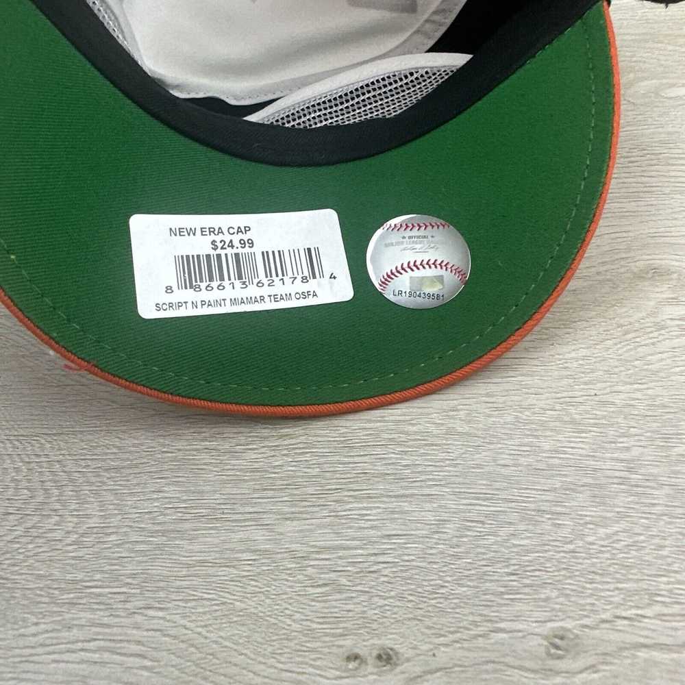 New Era Miami Marlins Hat New Era Hat Black Snapb… - image 10