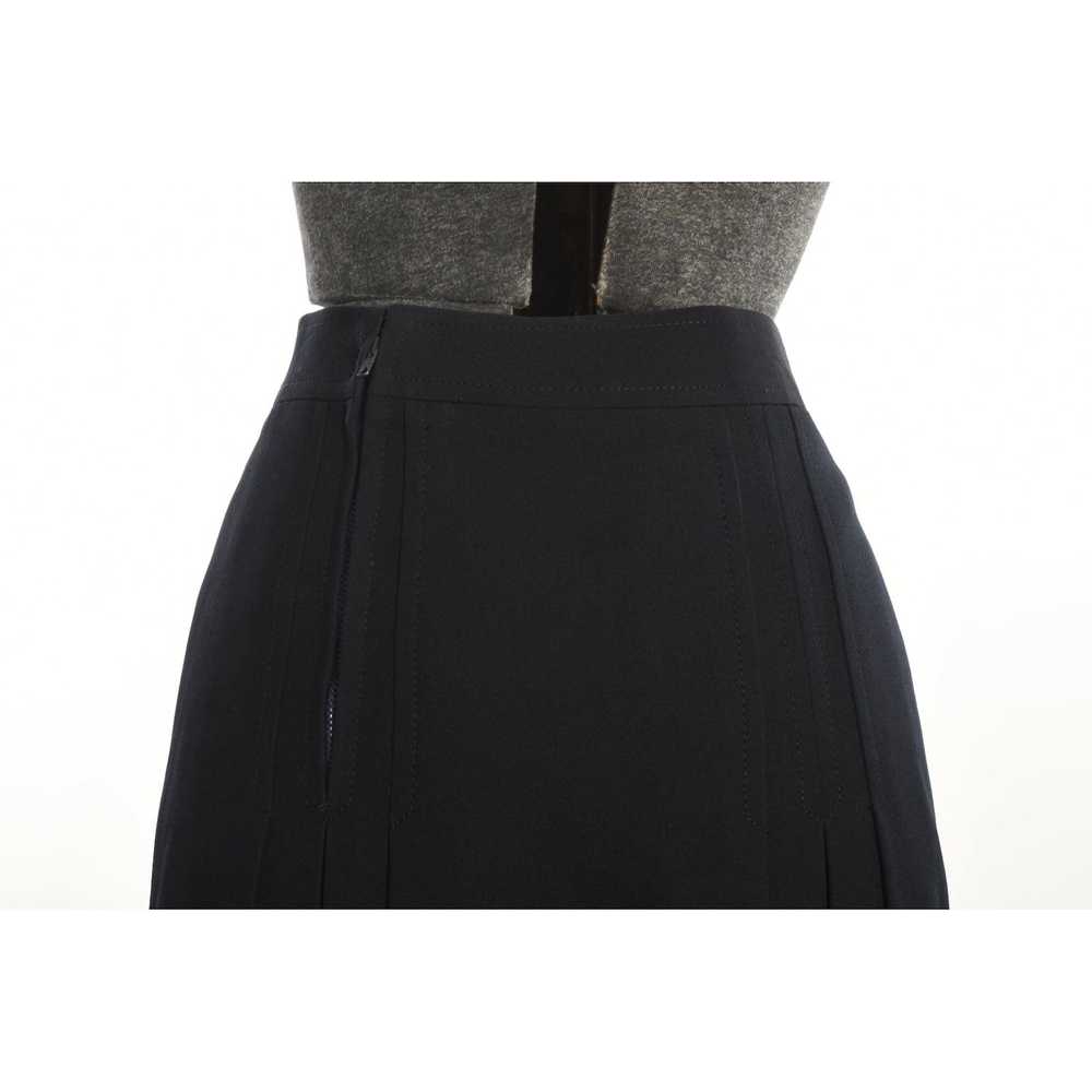 Celine Vintage 1970s Small Navy Blue Classic Wool… - image 5
