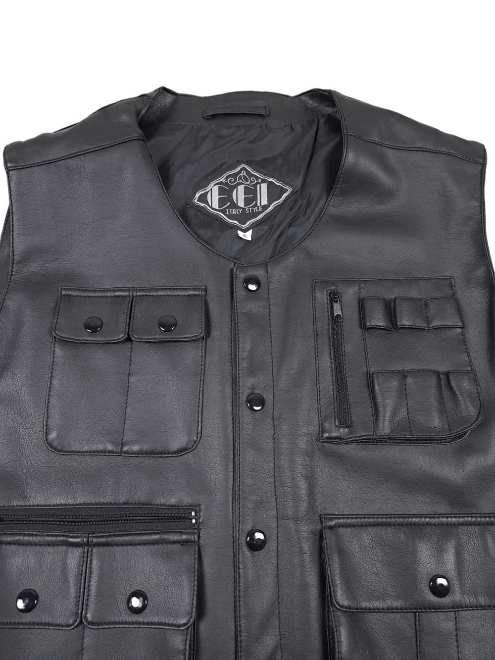 Designer × Leather × Leather Jacket Vintage Waxed… - image 2