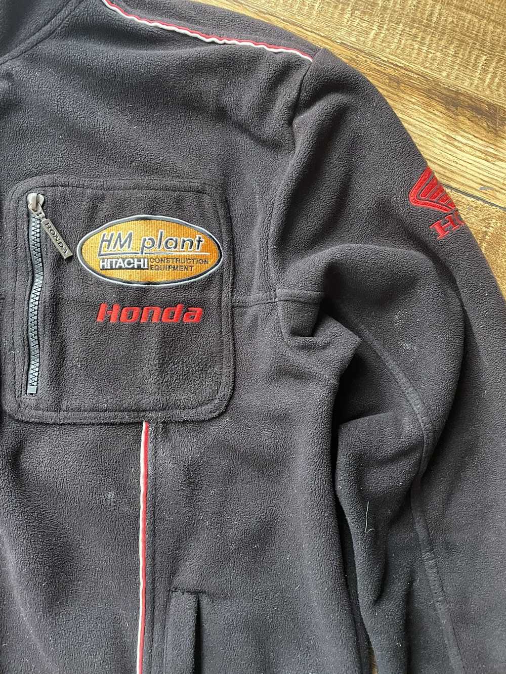 Honda × Racing × Vintage 🔥HONDA RACING Fleece zi… - image 3