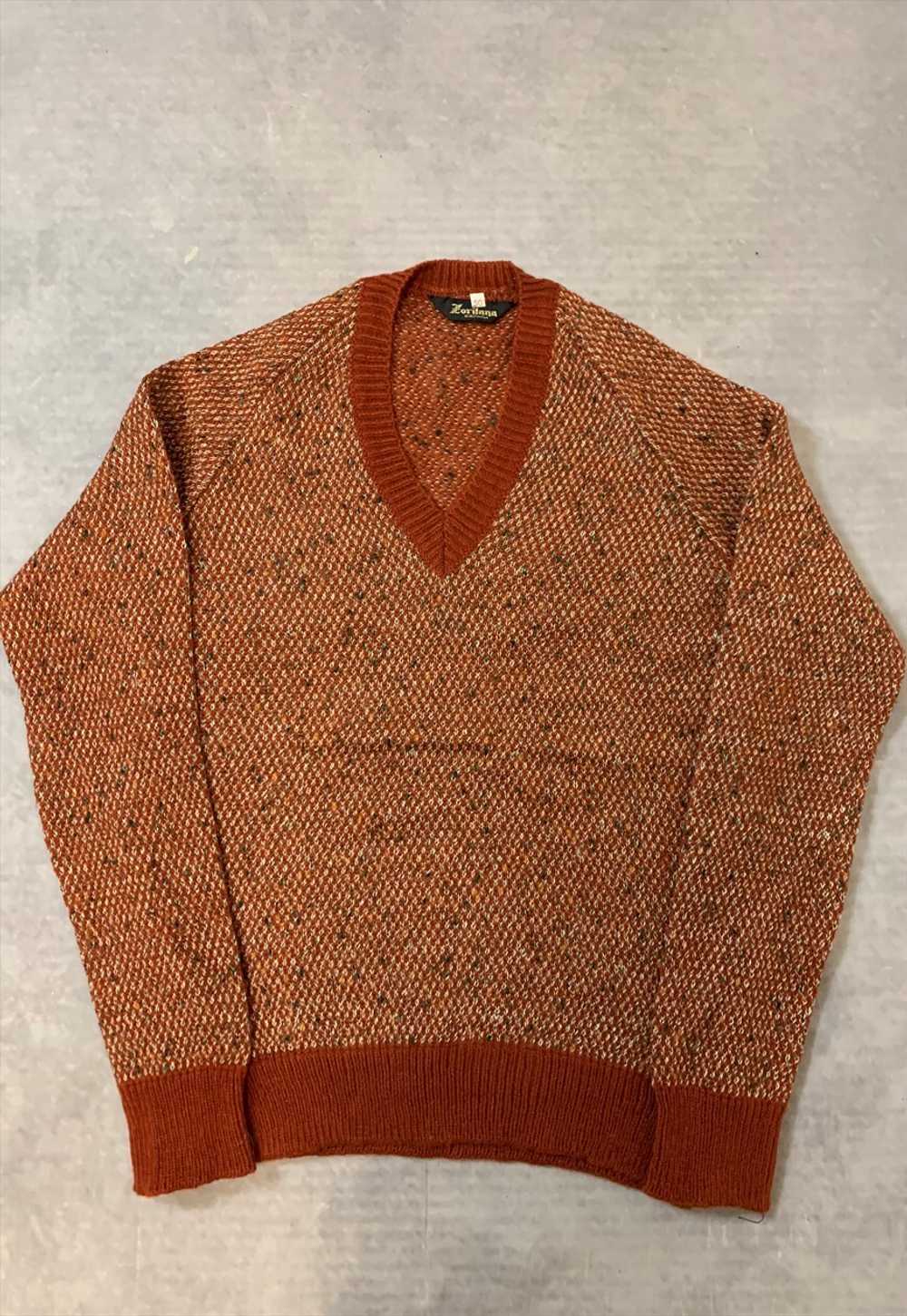 Vintage Knitted Jumper Abstract Patterned Knit Sw… - image 2