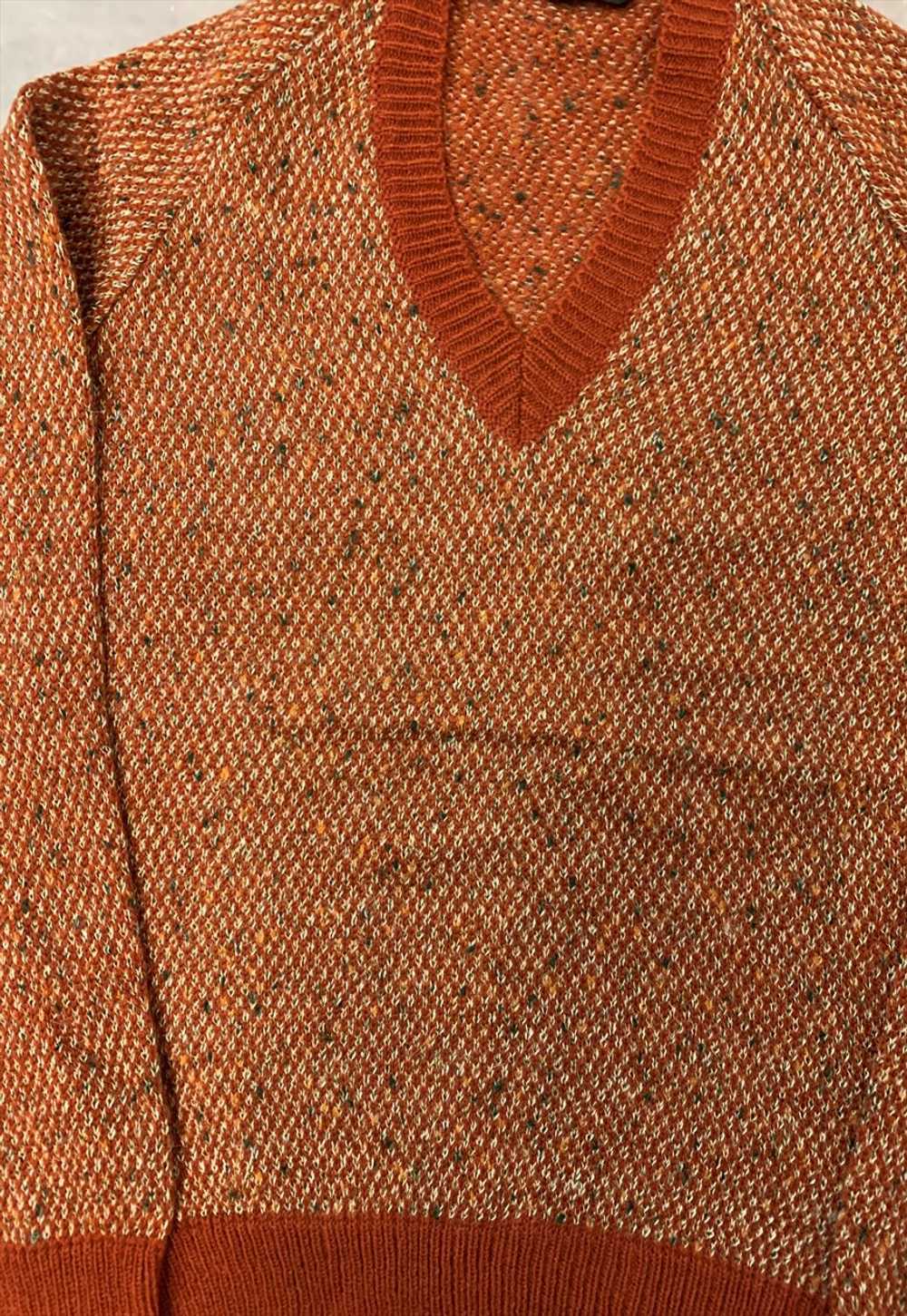 Vintage Knitted Jumper Abstract Patterned Knit Sw… - image 3