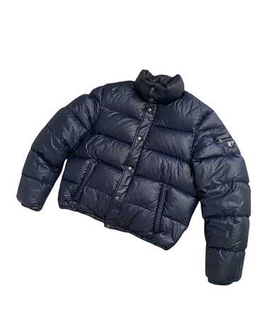 Men's PRADA Navy Blue Puffer Jacket, Size 52 UK L, 100% AUTHENTIC