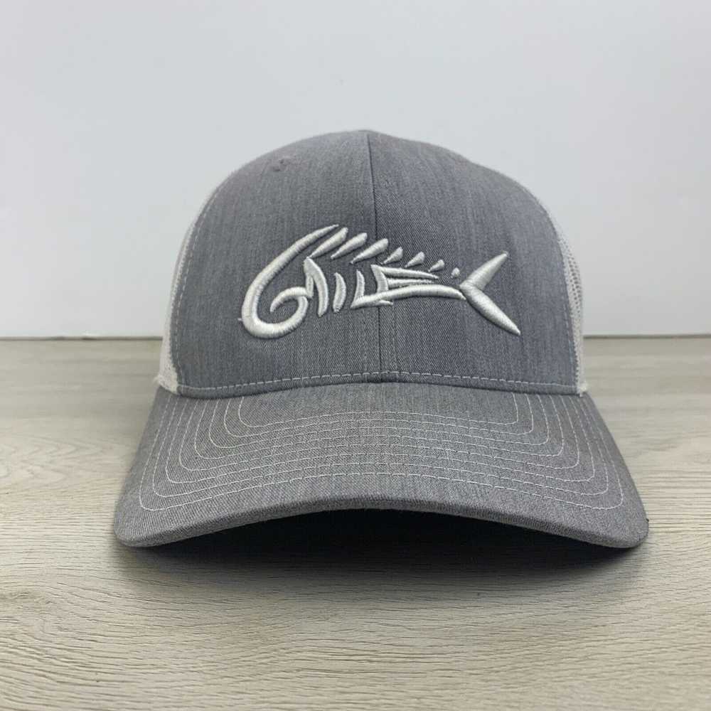 Other Fish Hat Skeleton Fish Hat Gray Snapback Ad… - image 3