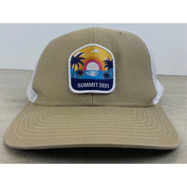 Magid Hats Wide Brim Floppy Beach Sun Hat Tan/Brown Stripe Womens OS
