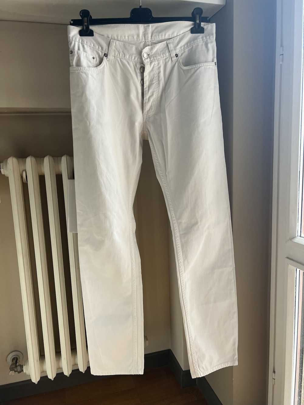 Helmut Lang Helmut Lang vintage white jeans - image 1