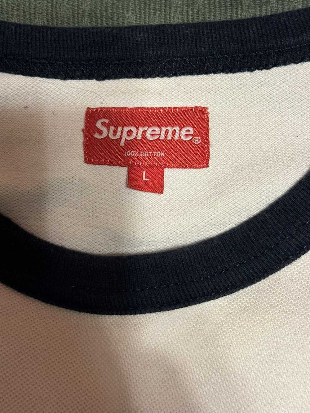 Supreme Supreme White Camo Tape Stripe Pique Logo… - image 3