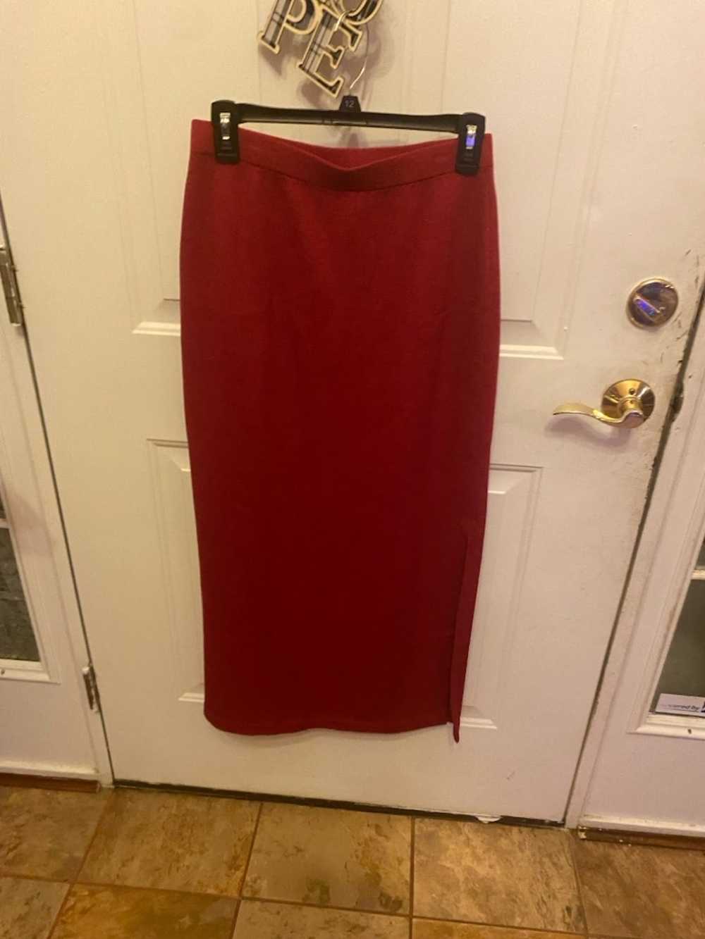 St. John Couture St John knit maxi skirt size 6 s… - image 2