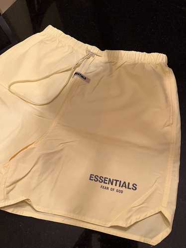 FOG - Fear Of God Essentials Lemonade Yellow Nylon Shorts 2024 - Size XL