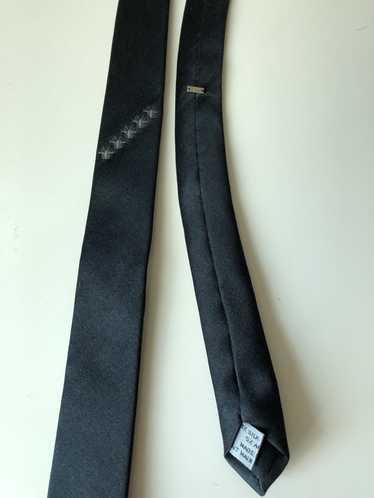 小物 dior homme archive strap narrow tie Dior Homme Silver Gray Metallic Skinny Tie Hedi Slimane