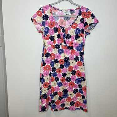 Boden women’s size 4 tshirt dress floral shirt sl… - image 1