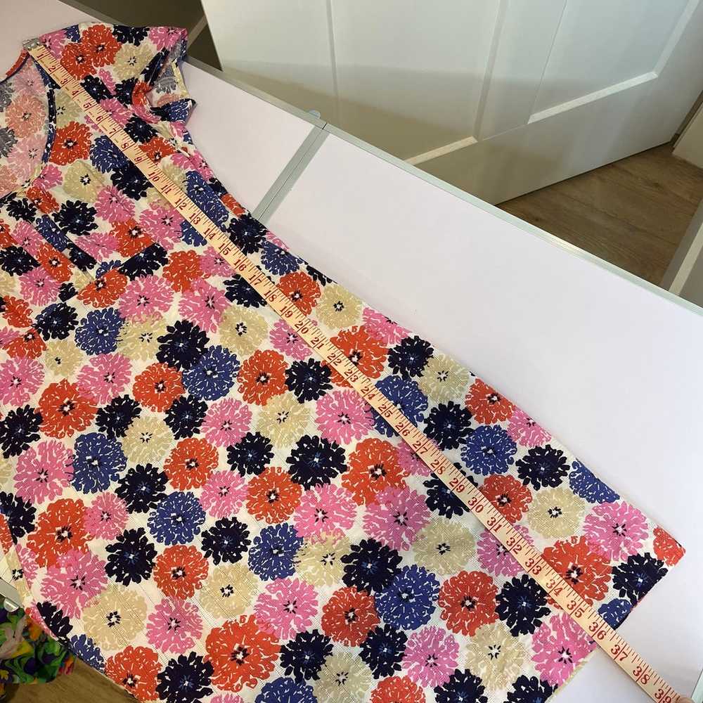 Boden women’s size 4 tshirt dress floral shirt sl… - image 6