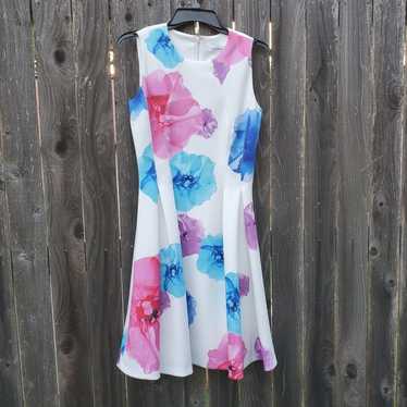 Floral Calvin Klein dress size 4 - image 1