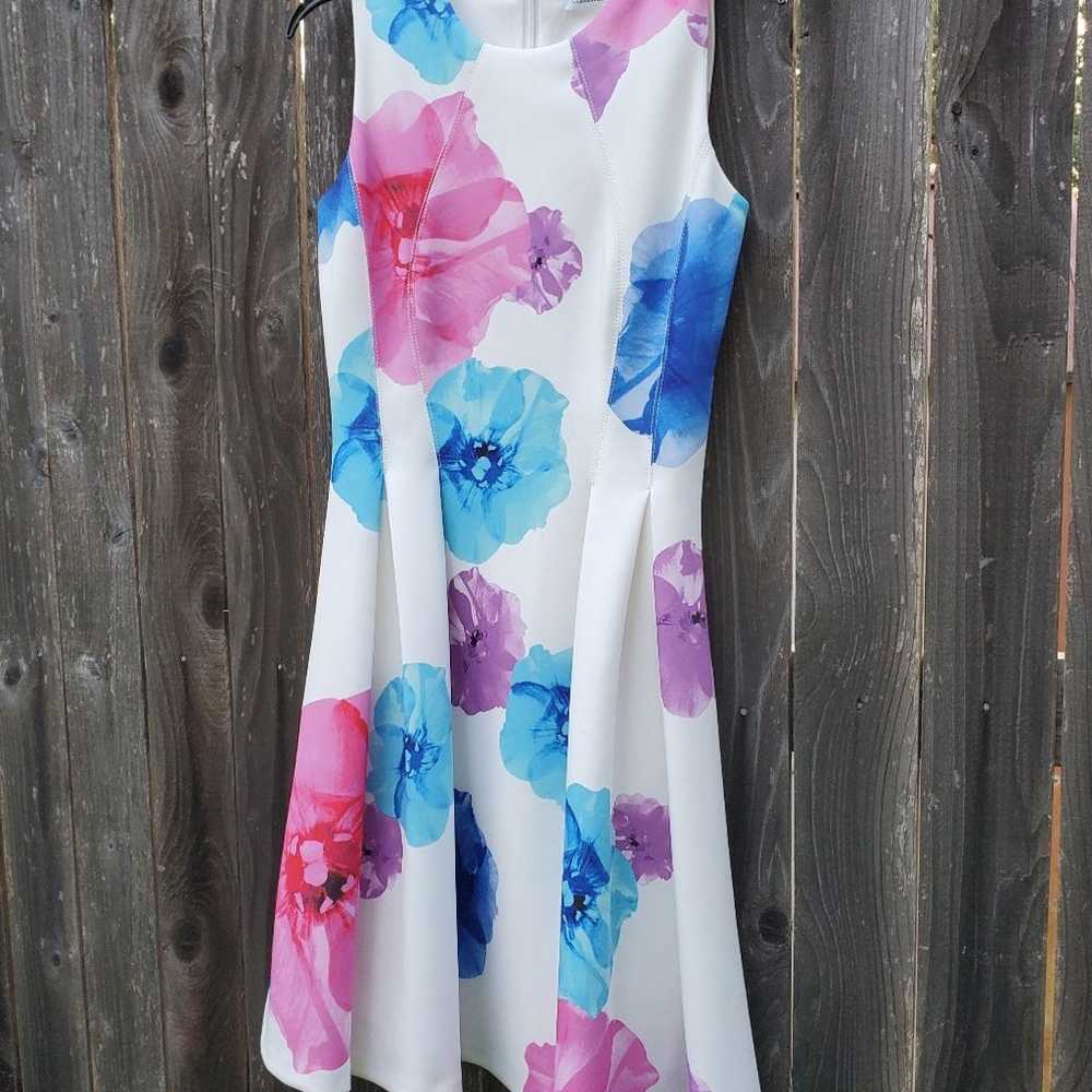 Floral Calvin Klein dress size 4 - image 4