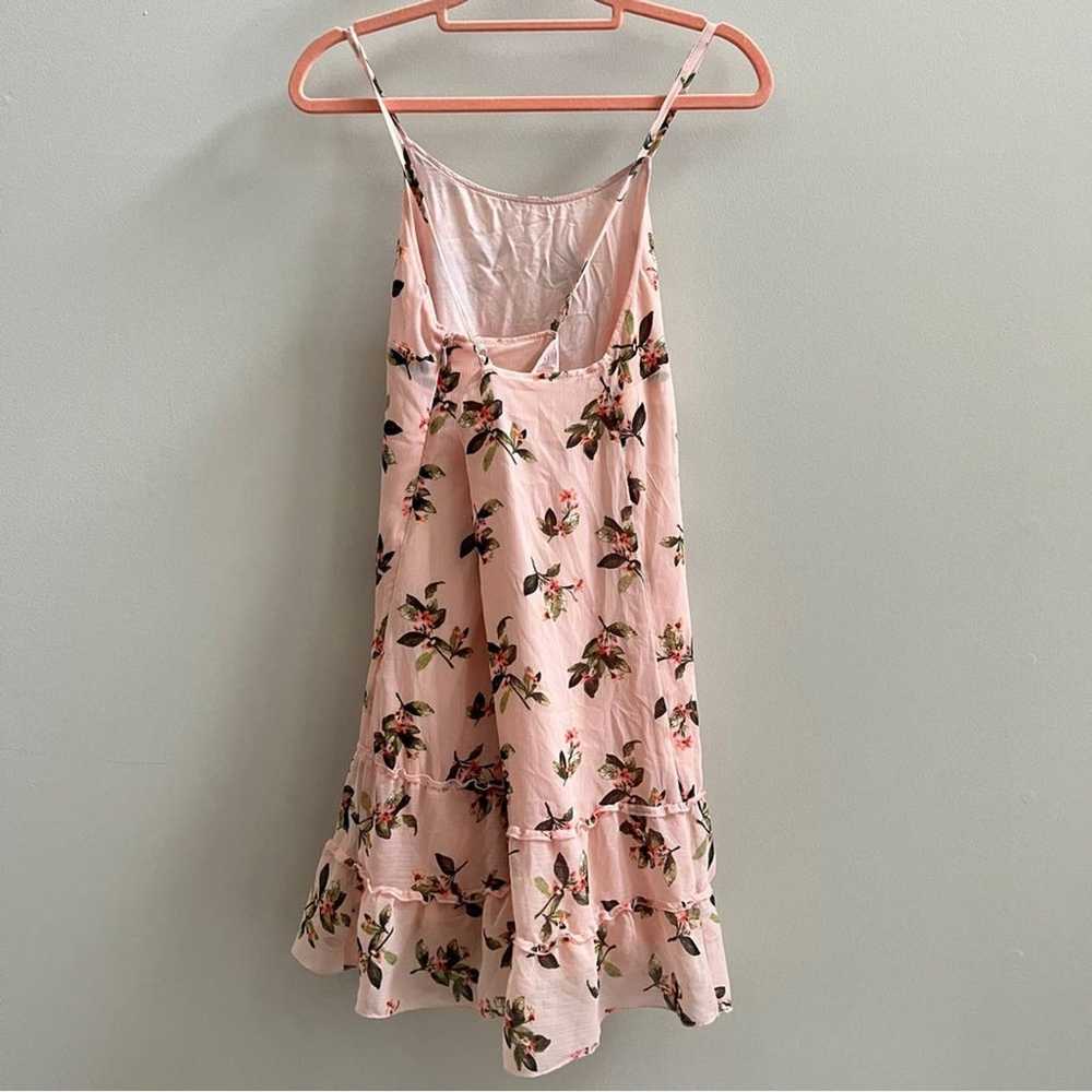 Abercrombie Pink Floral Ruffle Tiered Mini Dress - image 6