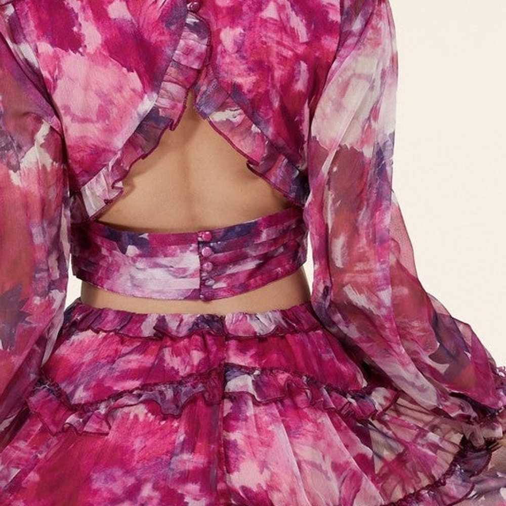 Spring Floral Long Sleeve Cutout Mini
Dress - image 9
