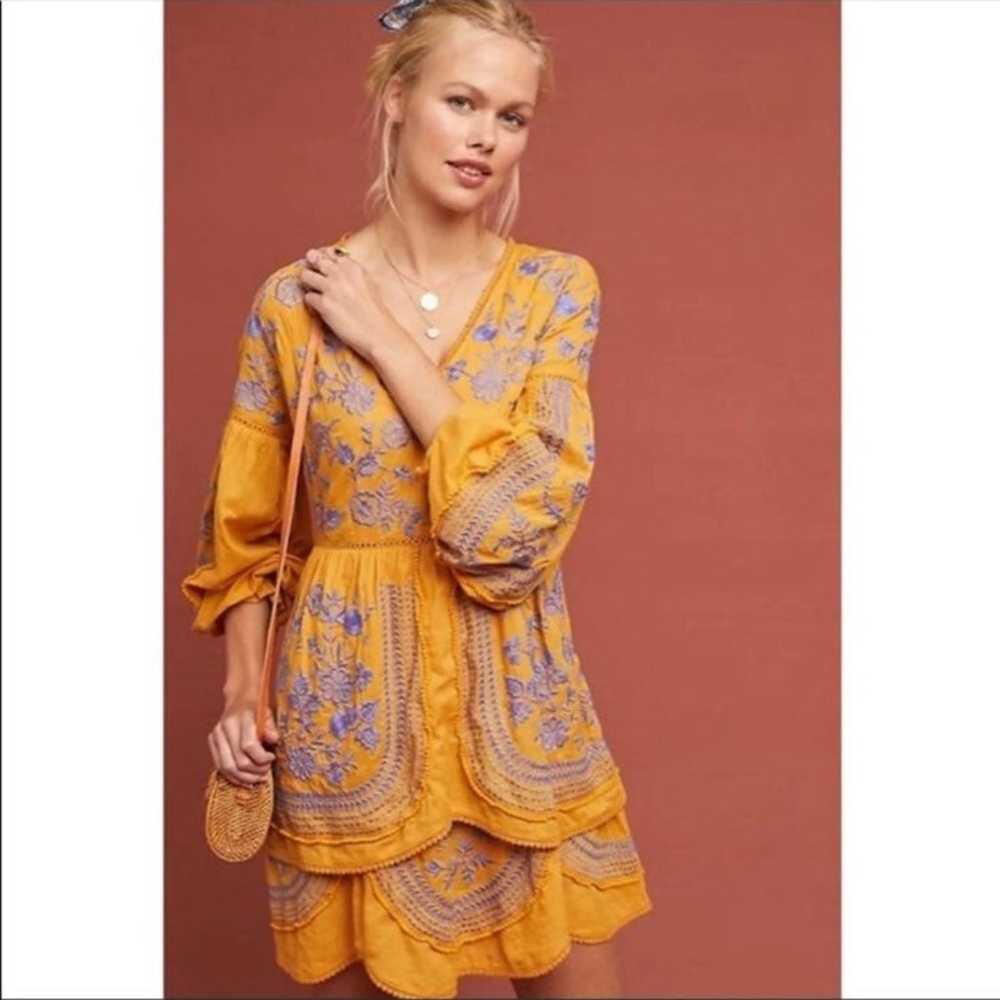Meadow Rue Lisette Embroidered Dress - image 1