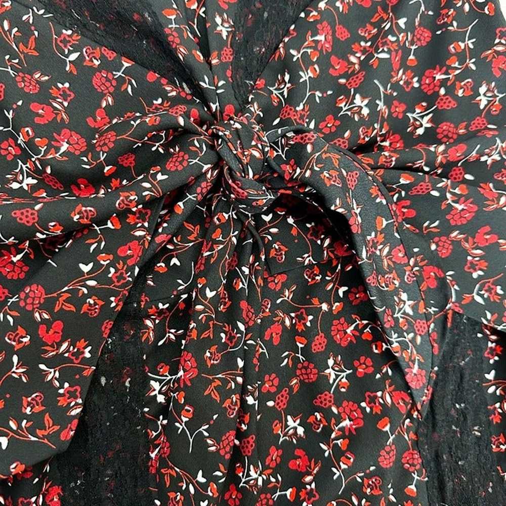 Thakoon Collective Paisley Tie Front Midi Dress S… - image 10