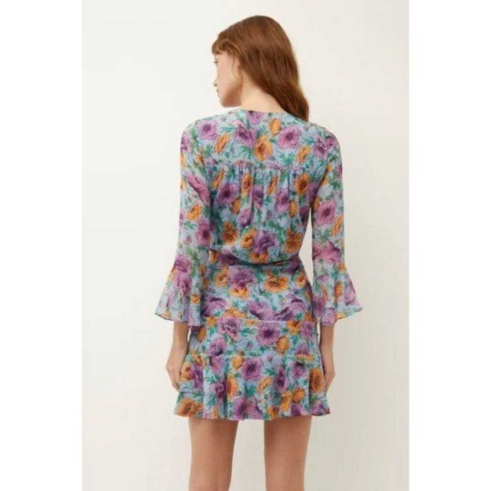 Veronica Beard Sean Floral-Printed Ruched Dress S… - image 3