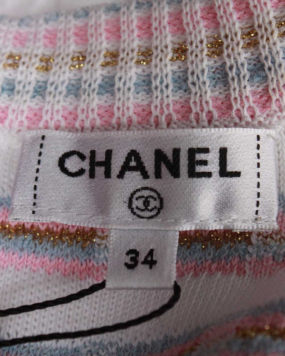 Product Details Chanel Textured Cotton Tweed Pink… - image 4