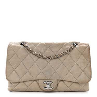 CHANEL Lambskin Quilted Jumbo Chanel 3 Flap Light… - image 1
