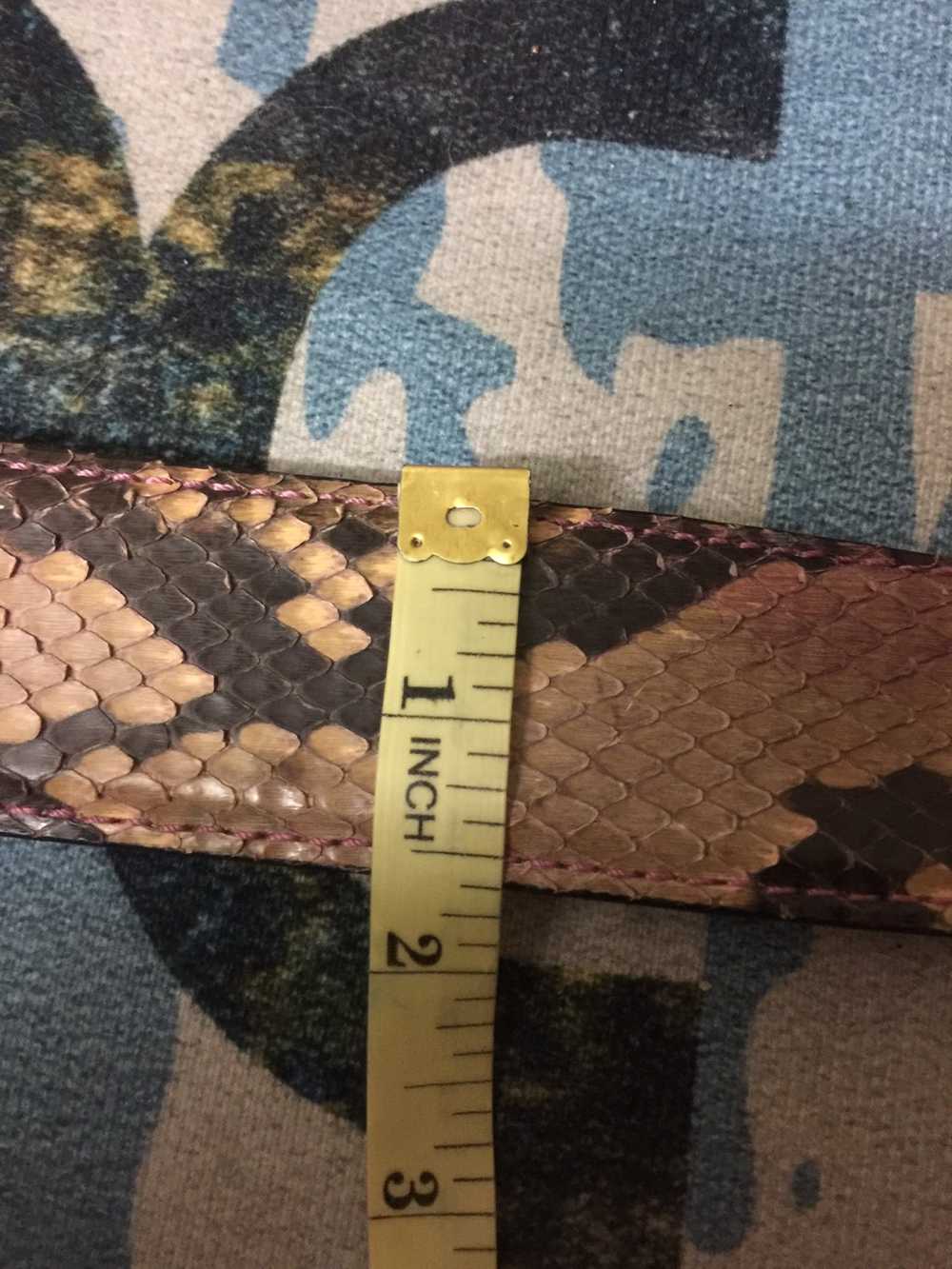 Italian Designers × Vintage Leather python belt - image 11